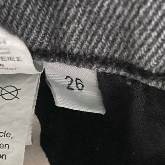 Cheap Monday Black Denim Jeans with Ribbon Stripes down the sides Size 26 - Picture 11 of 13